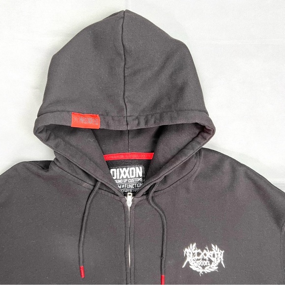 Dixxon Flannel Co. Men’s XXL Sweatshirt Full Zip Up Hoodie Black - Picture 2 of 12
